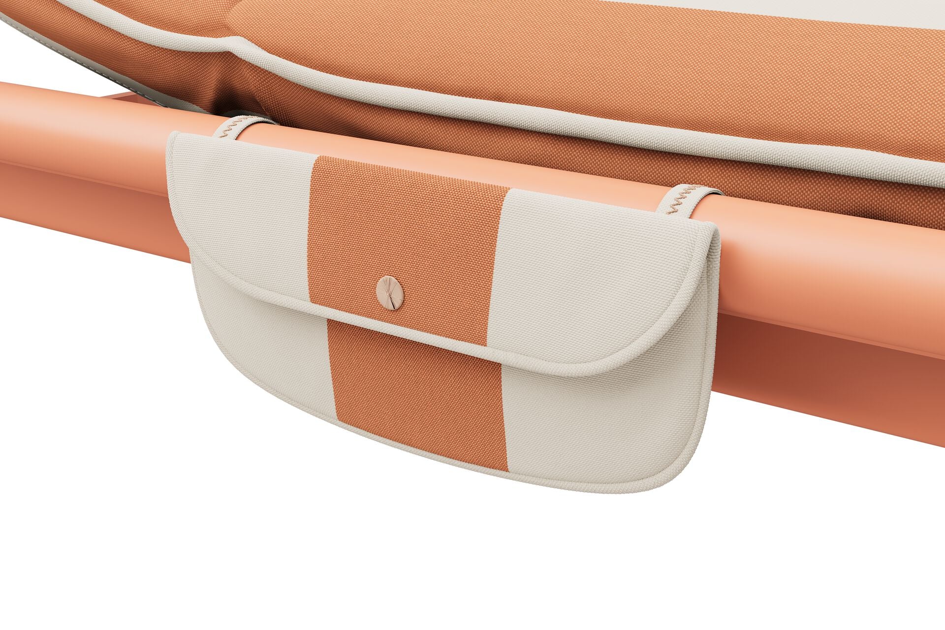 Fatboy Sunbun loungebed, Terracotta - Stripe Orange Creme