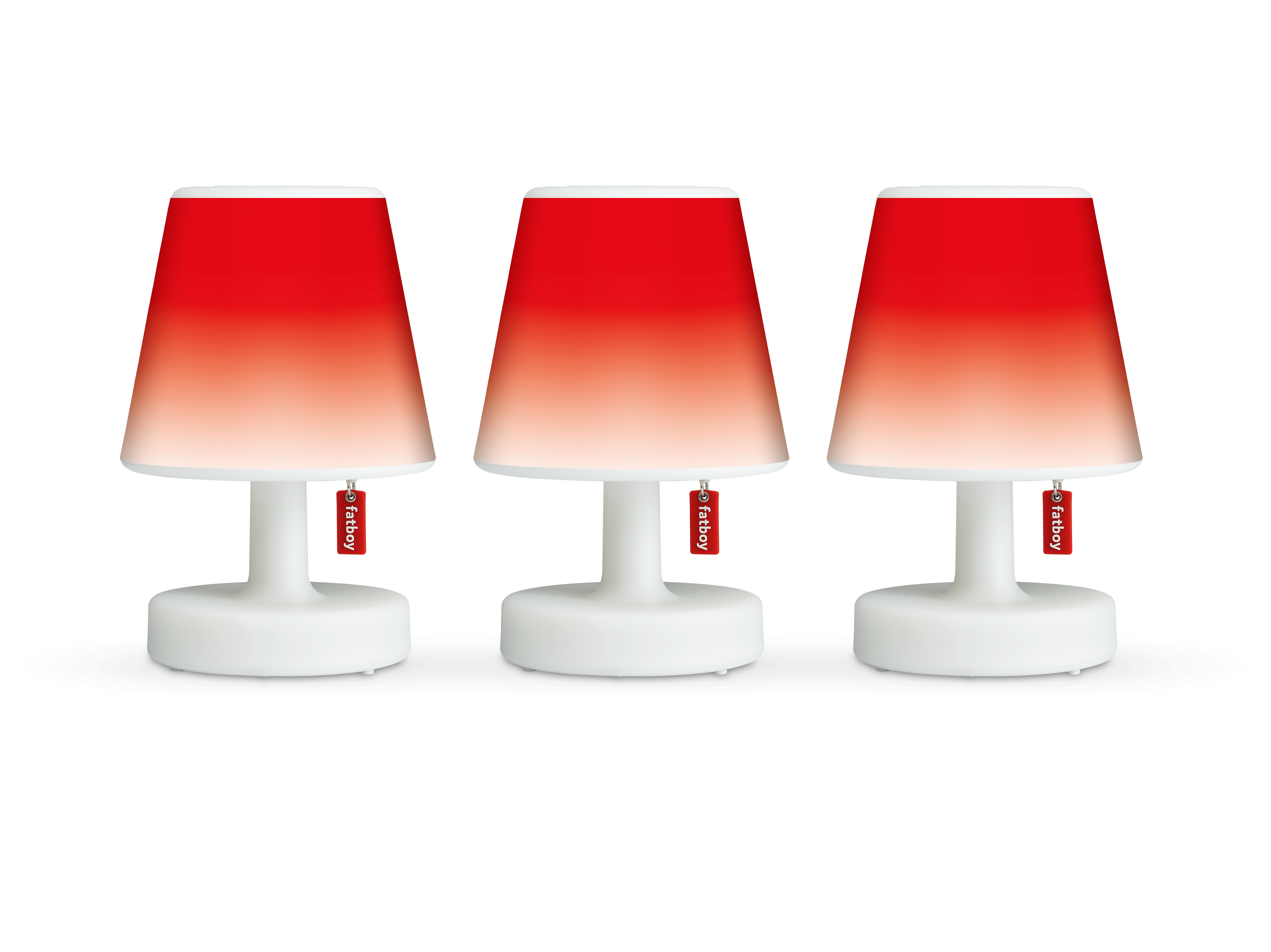 Fatboy Tafellampen Fatboy oplaadbare lamp, Edison The Mini (set van 3 lampjes) + gratis mini Cappies Red Mist