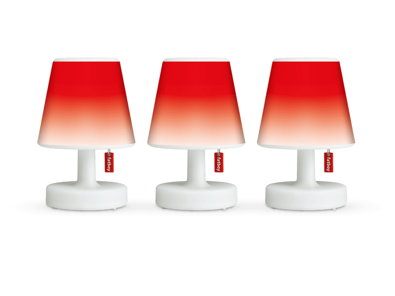 Fatboy Tafellampen Fatboy oplaadbare lamp, Edison The Mini (set van 3 lampjes) + gratis mini Cappies Red Mist