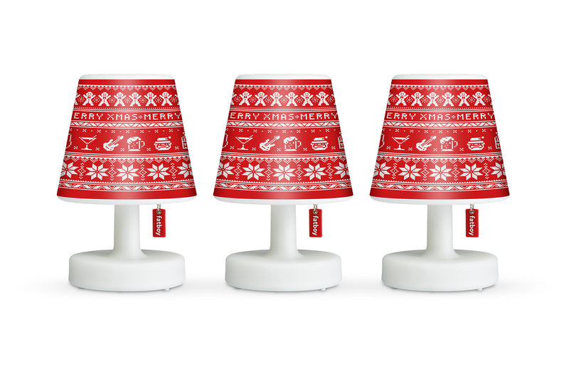 Fatboy oplaadbare lamp, Edison The Mini (set van 3 lampjes) + gratis mini Cappies XMAS sweater