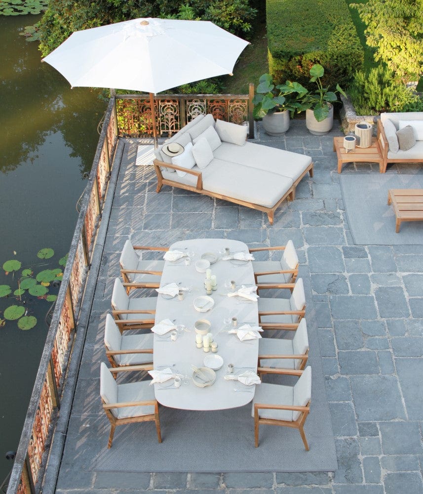 Royal Botania Stoel Royal Botania Zenhit teakhouten armstoel.