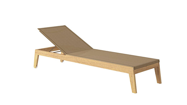 Traditional Teak Stoel Taupe Traditional teak, Noah verstelbare lounger, verkrijgbaar in meerdere kleuren