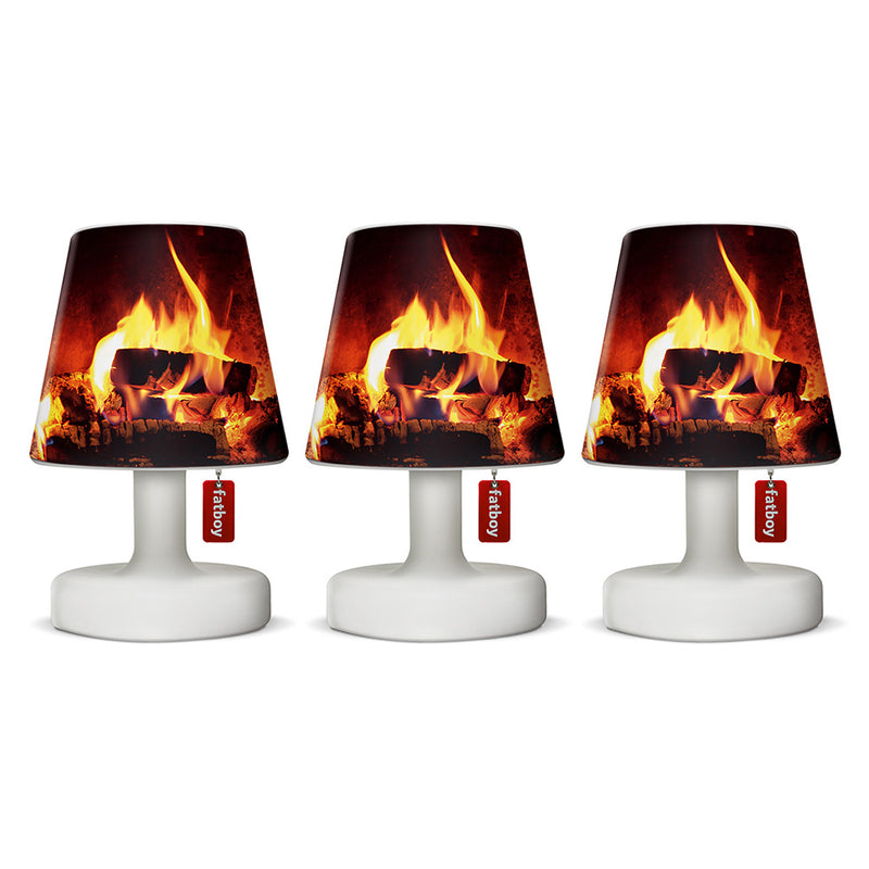 Fatboy oplaadbare lamp, Edison The Mini (set van 3 lampjes) + gratis mini Cappie Fireplace (3 stuks) twv € 22,50