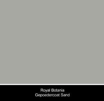 Royal Botania Styletto tafel ø160cm, Verkrijgbaar in 35cm, 50cm, 67cm, 75cm, 92cm en 110cm hoog. Diverse kleuren frames en tafelbladen mogelijk.