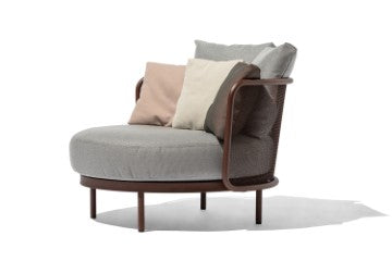 Todus Baza ronde lounge stoel ø122. Verkrijgbaar in meerdere kleuren frame's en stofferingen.