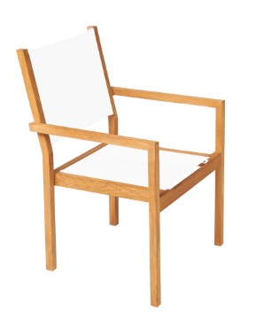 Traditional teak, Kate stapelbare stoel, verkrijgbaar in meerdere kleuren