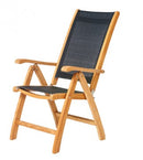 Traditional teak, Kate verstelbare stoel, verkrijgbaar in meerdere kleuren