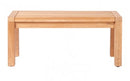 Traditional teak, Maxima rugloze bank 100 cm. gemaakt van teakhout.