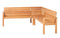Traditional teak, Maxima bank hoekmodule, gemaakt van teakhout.