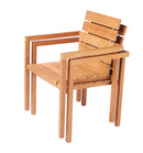 Traditional teak, Maxima stapelbare stoel, gemaakt van teakhout.