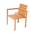 Traditional teak, Maxima stapelbare stoel, gemaakt van teakhout.