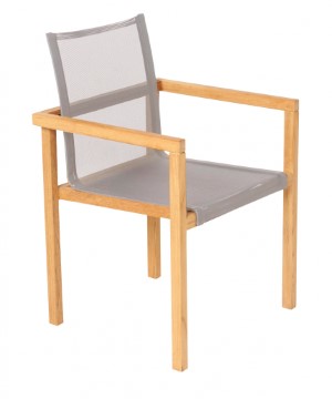 Traditional teak, Noah stapelbare stoel, verkrijgbaar in meerdere kleuren