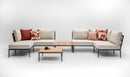 Vincent Sheppard Leo modulaire loungebank met arm links. Kussen is verkrijgbaar in verschillende kleuren stofferingen.