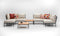 Vincent Sheppard Leo modulaire loungebank corner links/rechts. De kussens zijn verkrijgbaar in verschillende kleuren stofferingen.