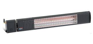 Burda heaters Terrasverwarming antraciet Burda terrasverwarming, Term 2000 IP67 Ultra low glare met bluetooth afstandsbediening