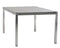 Solpuri, classic RVS tafel 80x80cm, keuze uit tafelbladen in HPL, Keramik en Dekton.