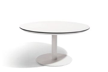 Diphano Tafel Wit / Wit HPL Diphano, Alexa dining tafel ø148cm, verkrijgbaar met verschillende kleuren blad.