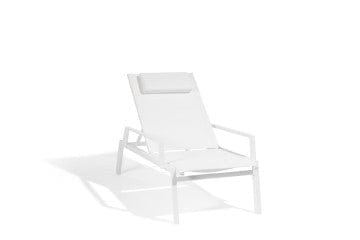 Diphano Verstelbare loungestoel Wit / Wit Diphano, Selecta stapelbare beach chair met arm, verkrijgbaar in meerdere kleuren.