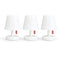 Fatboy Tafellampen Fatboy oplaadbare lamp, Edison The Mini (set van 3 lampjes)