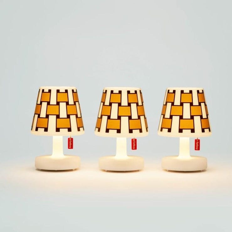 Fatboy Tafellampen Fatboy oplaadbare lamp, Edison The Mini (set van 3 lampjes) + gratis mini Cappies basket weave gold honey