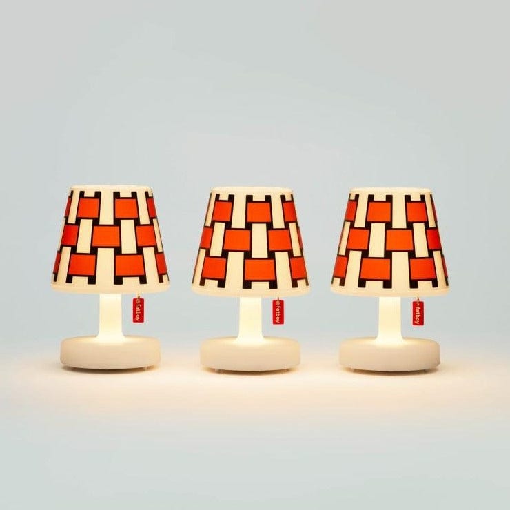 Fatboy Tafellampen Fatboy oplaadbare lamp, Edison The Mini (set van 3 lampjes) + gratis mini Cappies basket weave pumpkin orange
