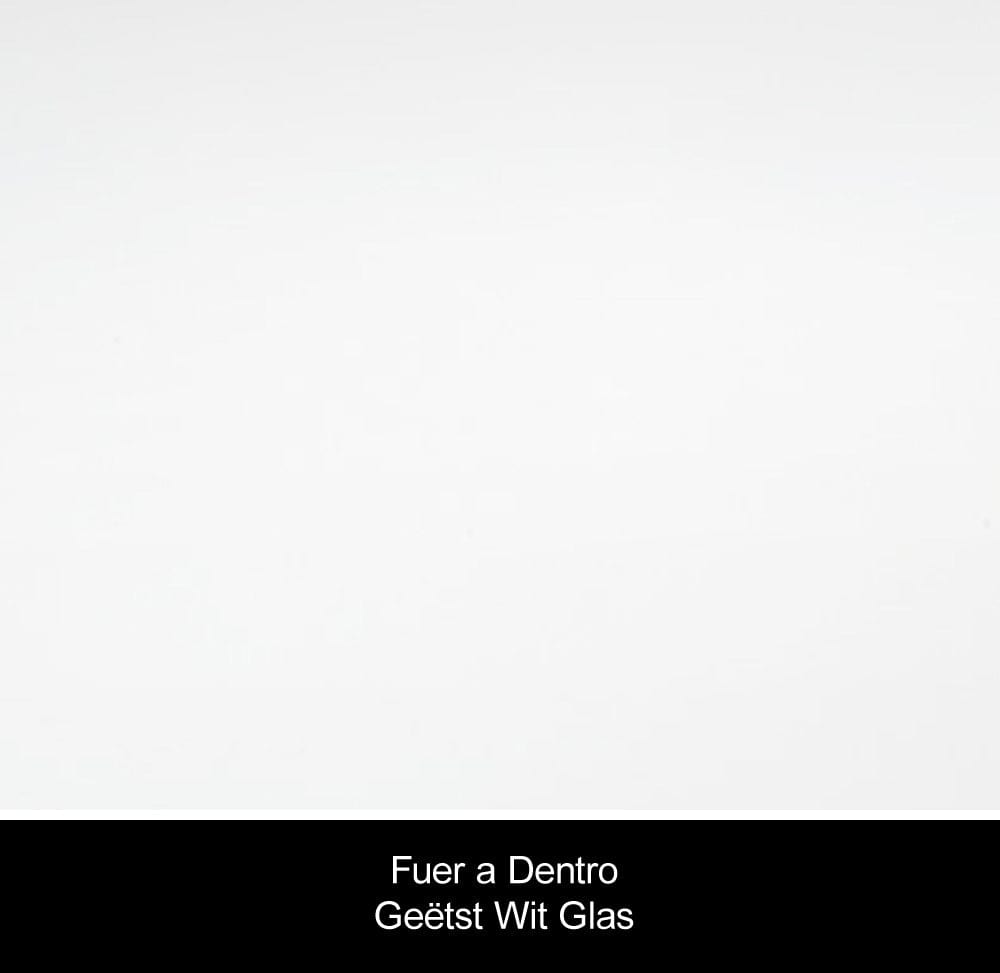 FueraDentro Tafel Gepoedercoat cendre / Glas wit FueraDentro Nimio eettafel 260 cm, Verkrijgbaar in meerdere kleuren.