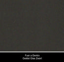 FueraDentro Tafel RVS / Glas zwart FueraDentro Doble eettafel 180 cm, Verkrijgbaar in meerdere kleuren.