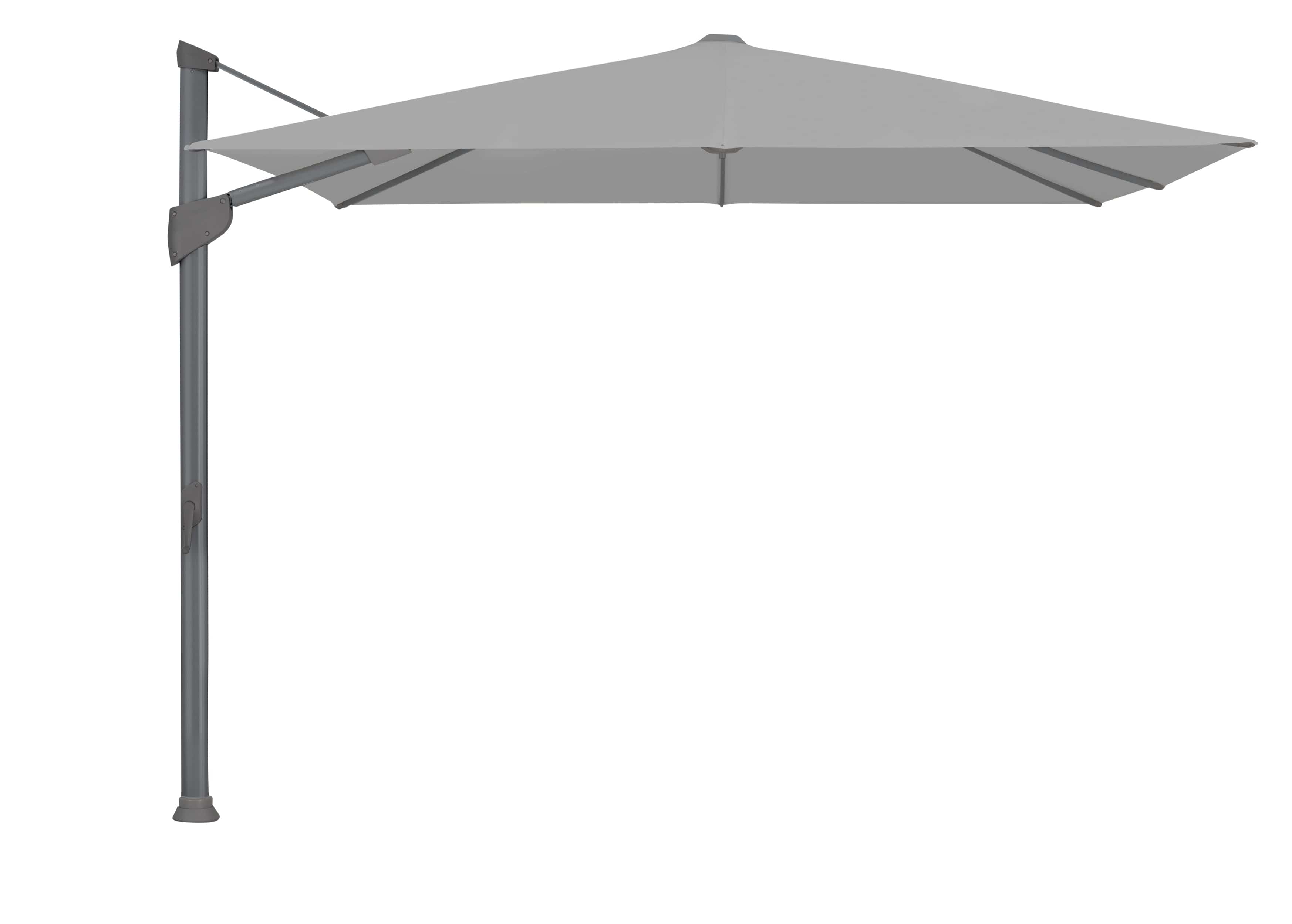 Glatz Zweefparasols Antraciet (Ral 7016) / 400x300cm / Klasse 2 (100% polyester 220g/m2) Glatz Fortano zweefparasol, in verschillende afmetingen beschikbaar, Keuze uit 67 stofkleuren.