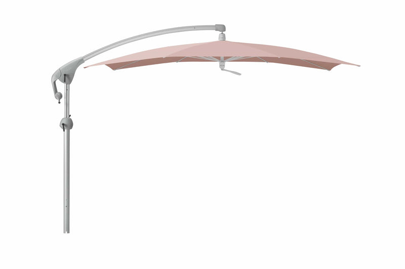 Glatz Zweefparasols Blush 639 Glatz Pendalex P+ zweefparasol, in hoogte verstelbaar, kantelbaar, afmeting ø325cm rond, Keuze uit 56 stofkleuren.