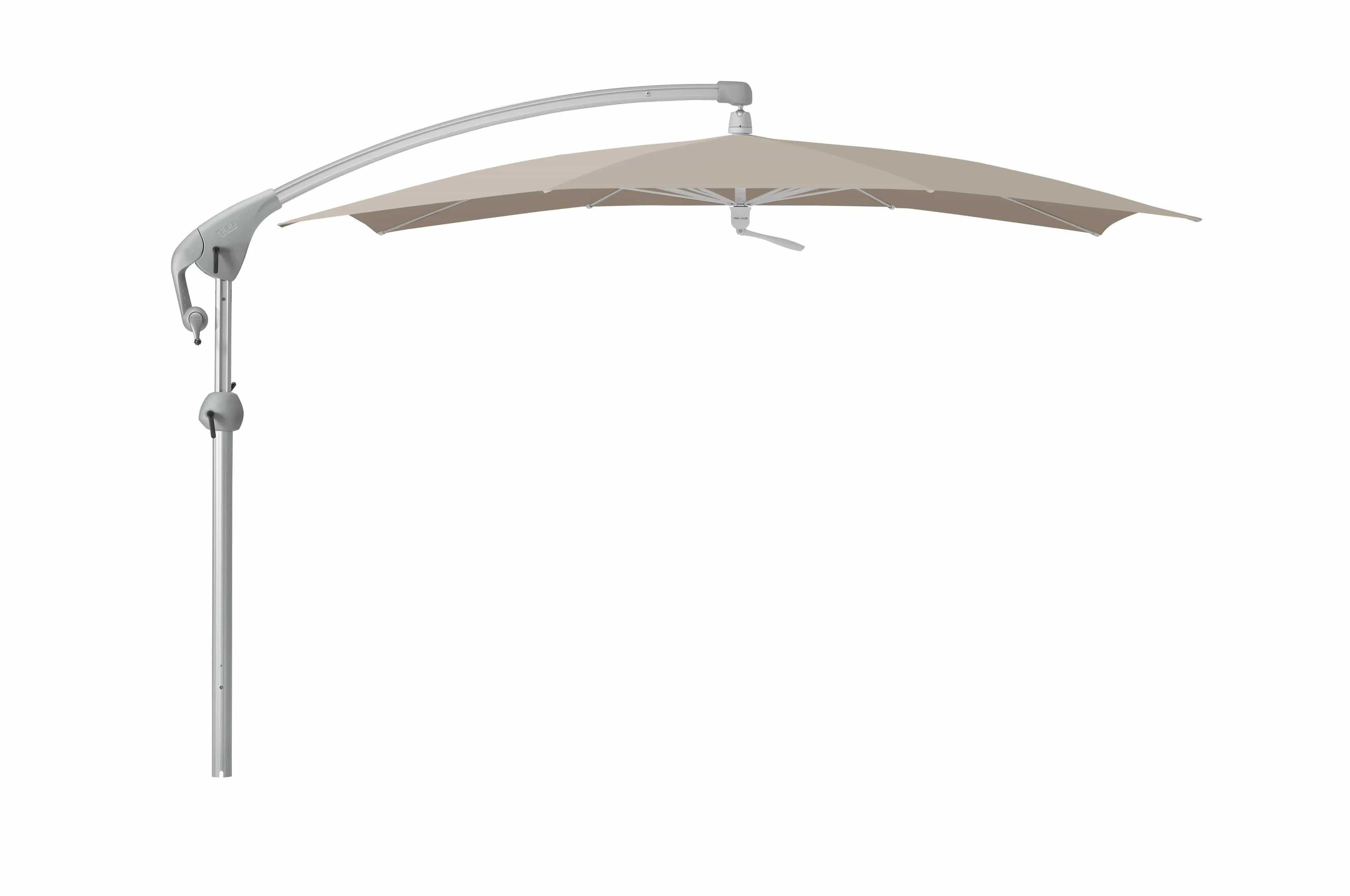 Glatz Zweefparasols Glatz Pendalex P+ zweefparasol, in hoogte verstelbaar, kantelbaar, afmeting ø325cm rond, Keuze uit 56 stofkleuren.