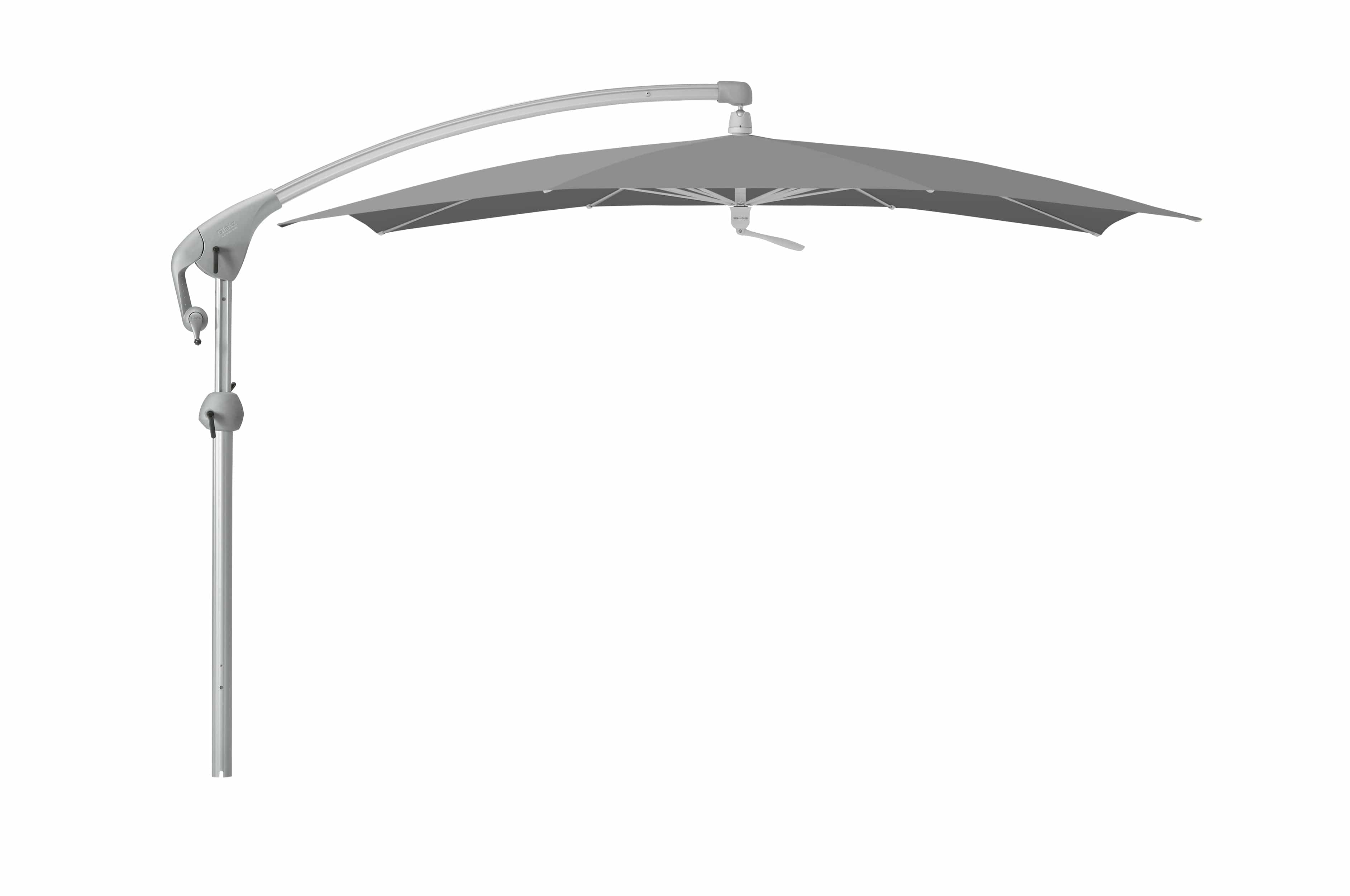 Glatz Zweefparasols Thunder 502 Glatz Pendalex P+ zweefparasol, in hoogte verstelbaar, kantelbaar, afmeting 285x230cm rechthoekig, Keuze uit 56 stofkleuren.