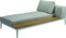 Gloster Ligbedden Gloster Grid Chaise lounge module links, verkrijgbaar in 2 verschillende soorten stofferingen en een hele range aan kleuren.