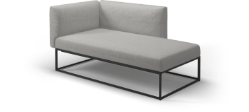 Gloster Lounge modulair Gloster Maya lounge linker of rechter chaise longue module, verkrijgbaar in 3 verschillende soorten stofferingen en een hele range aan kleuren.