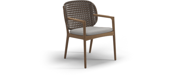 Gloster Stoel Gloster Kay dining chair, verkrijgbaar in 3 verschillende soorten stofferingen en een hele range aan kleuren.