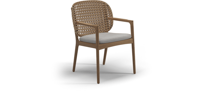 Gloster Stoel Gloster Kay dining chair, verkrijgbaar in 3 verschillende soorten stofferingen en een hele range aan kleuren.