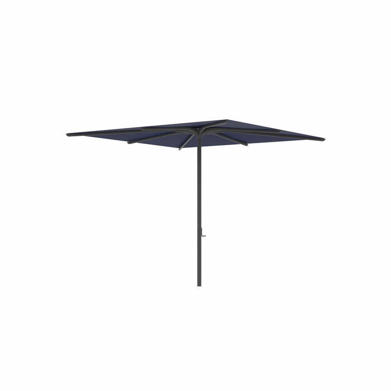 Royal Botania Aluminium stokparasols 275x275cm / Gepoedercoat aluminium antraciet / Navy Blue Royal Botania Parasol Bloom 275x275 cm