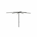 Royal Botania Aluminium stokparasols 275x275cm / Gepoedercoat aluminium antraciet / Wit Royal Botania Parasol Bloom 275x275 cm