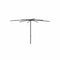 Royal Botania Aluminium stokparasols 275x275cm / Gepoedercoat aluminium antraciet / Wit Royal Botania Parasol Bloom 275x275 cm