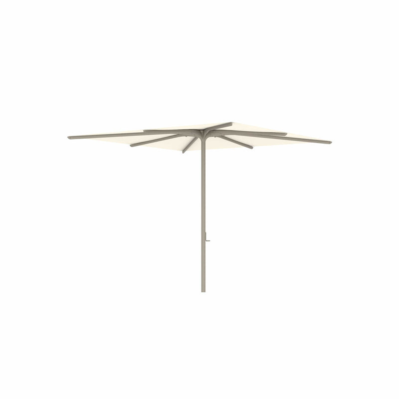 Royal Botania Aluminium stokparasols 275x275cm / Gepoedercoat aluminium sand / Ecru Royal Botania Parasol Bloom 275x275 cm