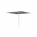 Royal Botania Aluminium stokparasols 275x275cm / Gepoedercoat aluminium wit / Zwart Royal Botania Parasol Bloom 275x275 cm