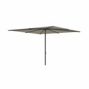 Royal Botania Aluminium stokparasols 340x340cm / Gepoedercoat aluminium antraciet / Capppuccino Royal Botania Parasol Bloom 275x275 cm