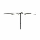 Royal Botania Aluminium stokparasols 340x340cm / Gepoedercoat aluminium antraciet / Wit Royal Botania Parasol Bloom 275x275 cm