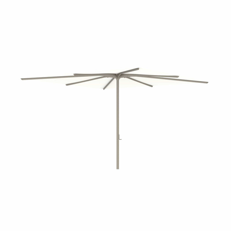 Royal Botania Aluminium stokparasols 340x340cm / Gepoedercoat aluminium sand / Wit Royal Botania Parasol Bloom 275x275 cm