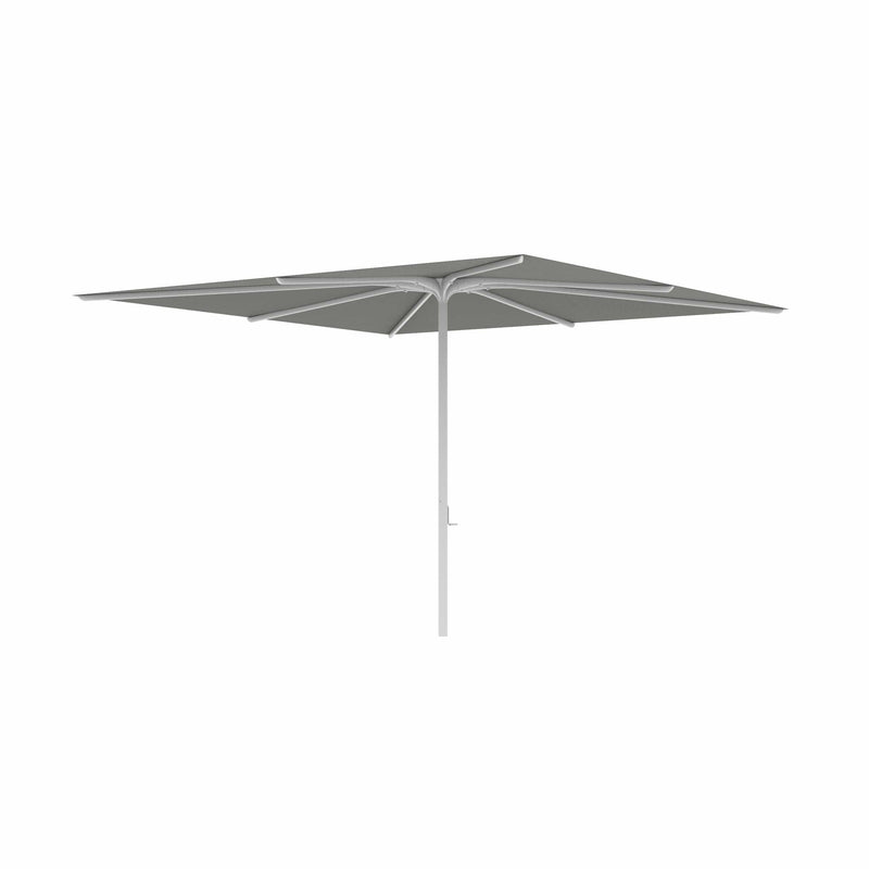 Royal Botania Aluminium stokparasols 340x340cm / Gepoedercoat aluminium wit / Rock Royal Botania Parasol Bloom 275x275 cm