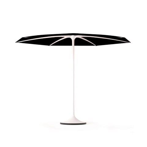 Royal Botania Aluminium stokparasols Gepoedercoat aluminium wit / Wit Royal Botania Parasol Palma