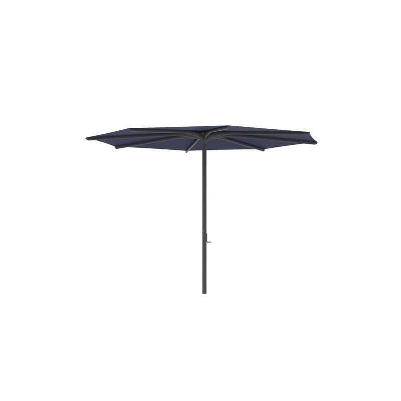 Royal Botania Aluminium stokparasols ø330cm / Gepoedercoat aluminium antraciet / Navy Blue Royal Botania Parasol Bloom 275x275 cm