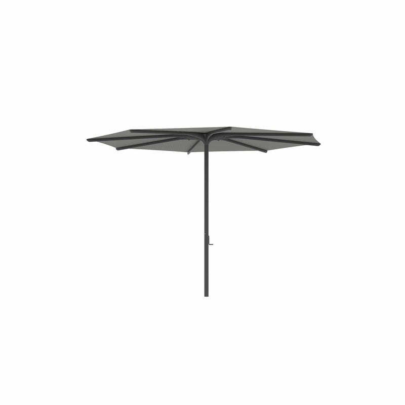 Royal Botania Aluminium stokparasols ø330cm / Gepoedercoat aluminium antraciet / Rock Royal Botania Parasol Bloom 275x275 cm