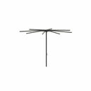 Royal Botania Aluminium stokparasols ø330cm / Gepoedercoat aluminium antraciet / Wit Royal Botania Parasol Bloom 275x275 cm