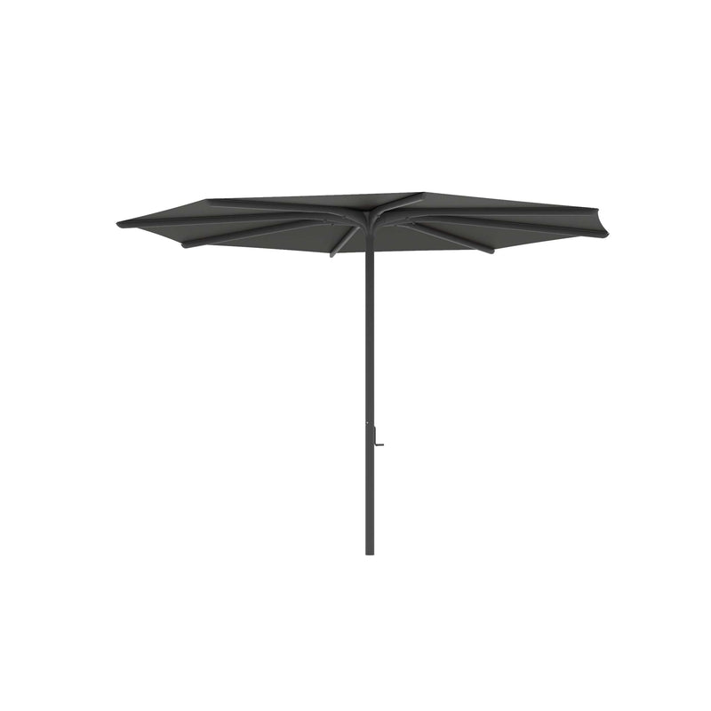 Royal Botania Aluminium stokparasols ø330cm / Gepoedercoat aluminium antraciet / Zwart Royal Botania Parasol Bloom 275x275 cm