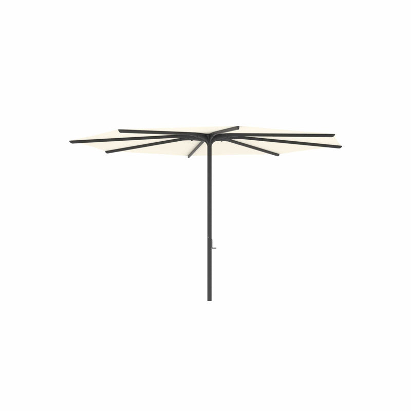 Royal Botania Aluminium stokparasols ø380cm / Gepoedercoat aluminium antraciet / Ecru Royal Botania Parasol Bloom 275x275 cm